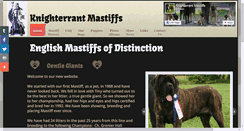 Desktop Screenshot of knighterrantmastiffs.com